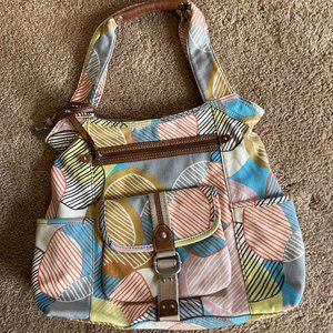 Fossil Long Live Vintage Canvas Print Bag